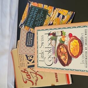 Lot of 5 vintage cook books